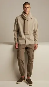 Mediterranean Man Man Monochrome Styling Boxy Fit Shirt