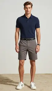 Caucasian Man Young Professional In Mens Summer Clothes Menswear Stock Photo