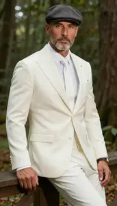 Contrast Styling Wedding Dress For Men Fashion Stock Photo