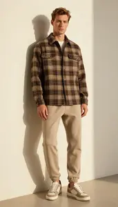 Elevated Basics Checked Flannel Shirt