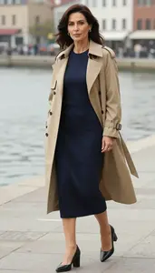 Lookbook Style Thermal Dress Mature Woman Modern Woman