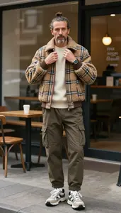 Contemporary Western European Man Fashion Cozy Sweater Look