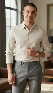 Neutral Colored Shirt Outfit Idea Friendly Men S Fashion