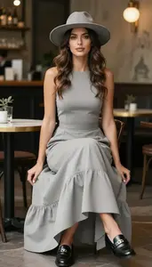 Style Inspiration Cropped Fit Tiered Formal Dress