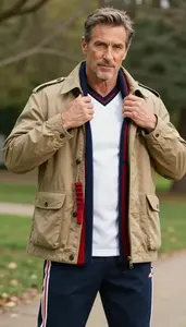 Athletic Jersey Fashion Model Smart European Man