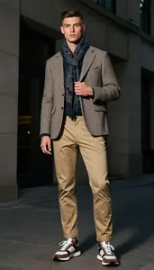 Checked Blazer Outfit Idea Confident Men S Fashion