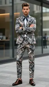 Contemporary Germanic Man Fashion Sport Coat And Chinos Look