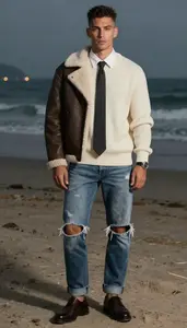 Fisherman Sweater Outfit Idea Attractive Men S Fashion