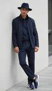 Man In Late 30s Man Sport Coat And Chinos Fashion Stock Photo