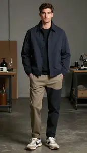 Man In Mid 20s Sharp Man Sport Coat And Chinos Fashion