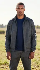 Modern Silhouette Herringbone Athletic Jersey Fashion