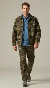 Nordic Man Man Denim Shirt For Night Out