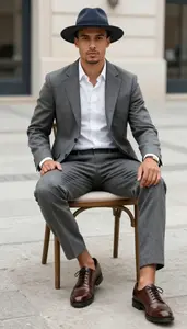 Professional Anglo Man Man In Premium Wool Suit