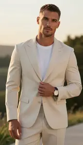 Smart Man In Wedding Attire For Men Stock Photo
