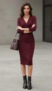 Style Inspiration Boxy Fit Flattering Wrap Dress