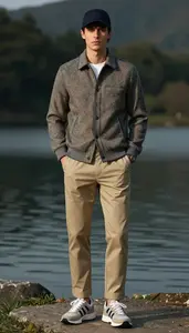 Young Professional Man Tweed Jacket Fashion Stock Photo