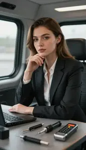 Exotic Animal Specialist In Meeting Professional Stock Photo