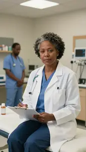Hepatologist Providing Care Healthcare Stock Photo