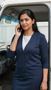 Merchandise Manager Taking Phone Call Professional Stock Photo