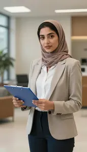Paramedic Inspecting Work Professional Stock Photo