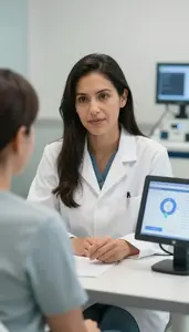 Professional Dietitian Examining Patient