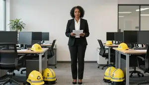 Recycling Coordinator Peer Feedback Professional Stock Photo