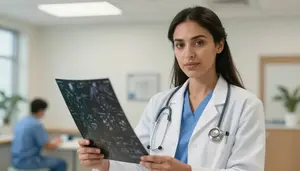 Cardiologist Care Coordination Healthcare Stock Photo