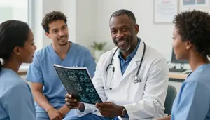 Dietitian Team Celebration Healthcare Stock Photo
