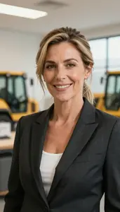 Excavator Operator Quality Review Professional Stock Photo