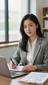 Experienced Financial Manager Professional Business Stock Photo