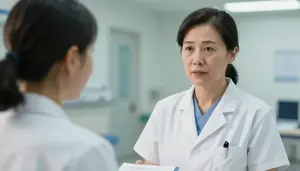 Hospitalist Providing Care Healthcare Stock Photo