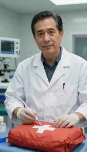 Man Microbiologist Professional Stock Photo