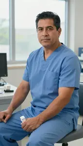 Medical Professional Performing Blood Draw