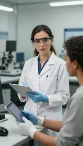 Optometrist Demonstrating Expertise