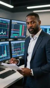 Professional Portfolio Manager Discussing Risk Tolerance