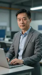 Professional Stock Broker Stock Photo
