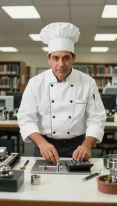 Treasury Manager Assembling Components Professional Stock Photo