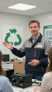 Treasury Manager Sales Presentation Professional Stock Photo
