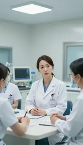 Woman Hospitalist Professional Stock Photo