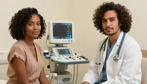 Cardiologist Providing Care Healthcare Stock Photo