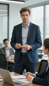 Experienced Chief Financial Officer Professional Business Stock Photo