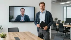 Experienced Operations Manager Professional Business Stock Photo