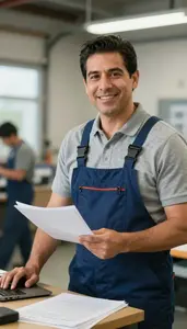 Headmaster Discussing Project Professional Stock Photo