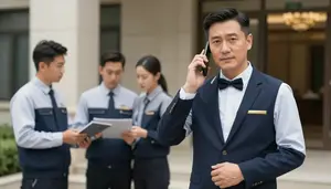 Male Concierge Supervising Staff