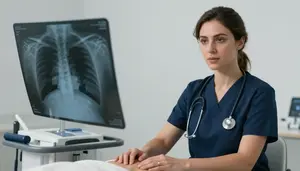 Nurse Providing Comfort Care Healthcare Stock Photo
