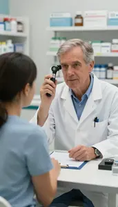 Pediatrician Providing Care Healthcare Stock Photo