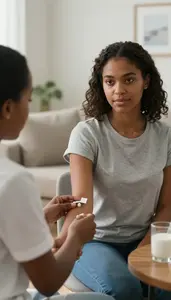 Professional Genetic Counselor Performing Blood Draw