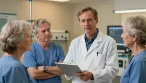 Professional Maternal Fetal Medicine Specialist Staff Huddle