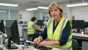 Professional Receptionist Stock Photo