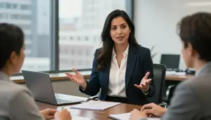 Successful Investment Officer Explaining Investment Options